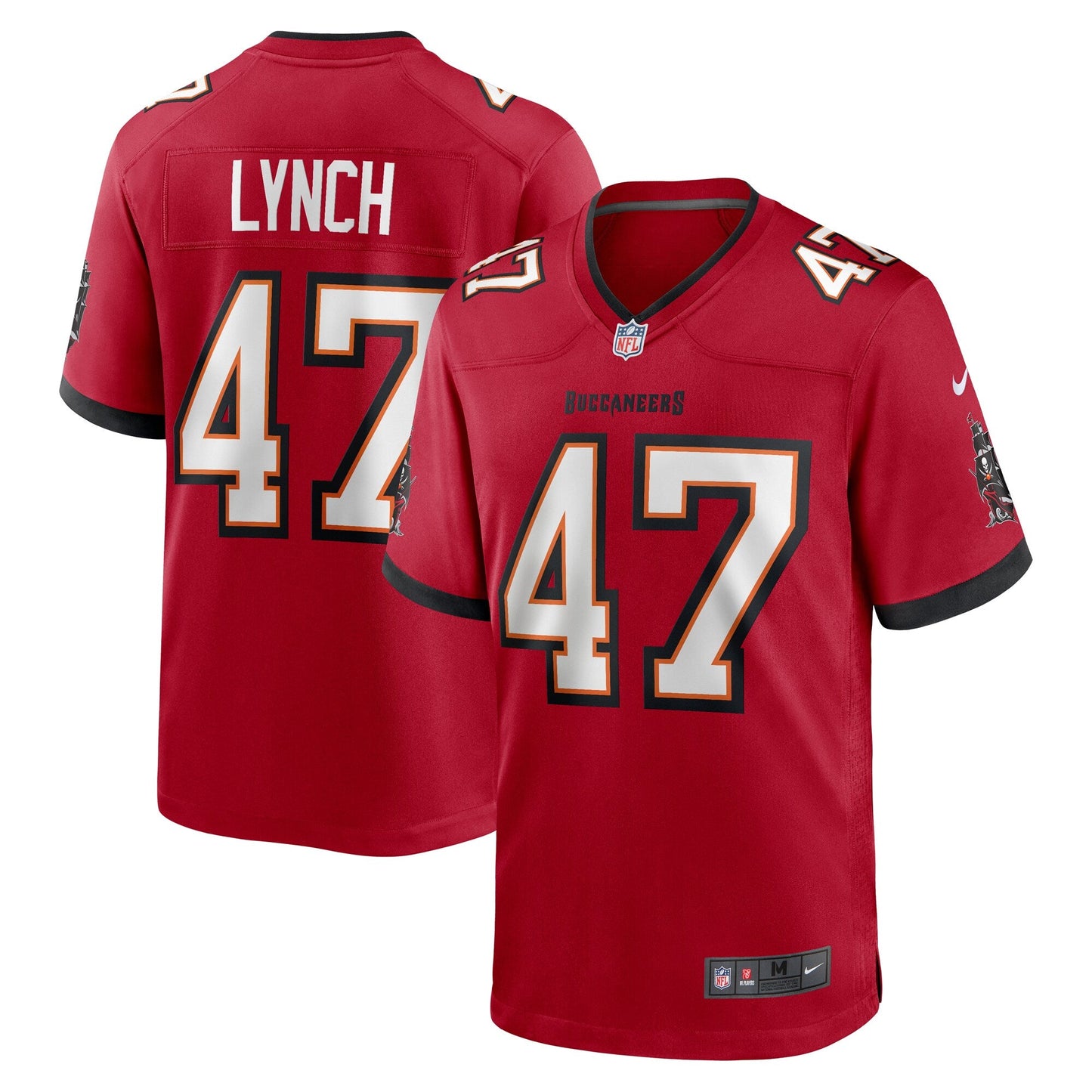 Tampa Bay Buccaneers John Lynch Red Retired Player Game Jersey
