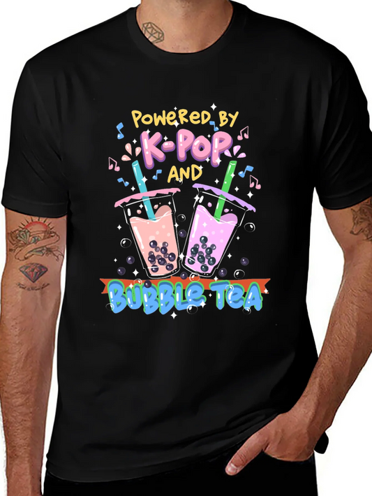 K-Pop and Bubble Tea Graphic T-Shirt