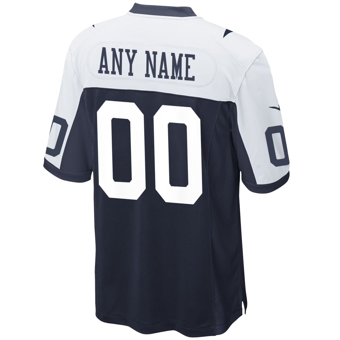 Dallas Cowboys Navy Alternate Custom Game Jersey