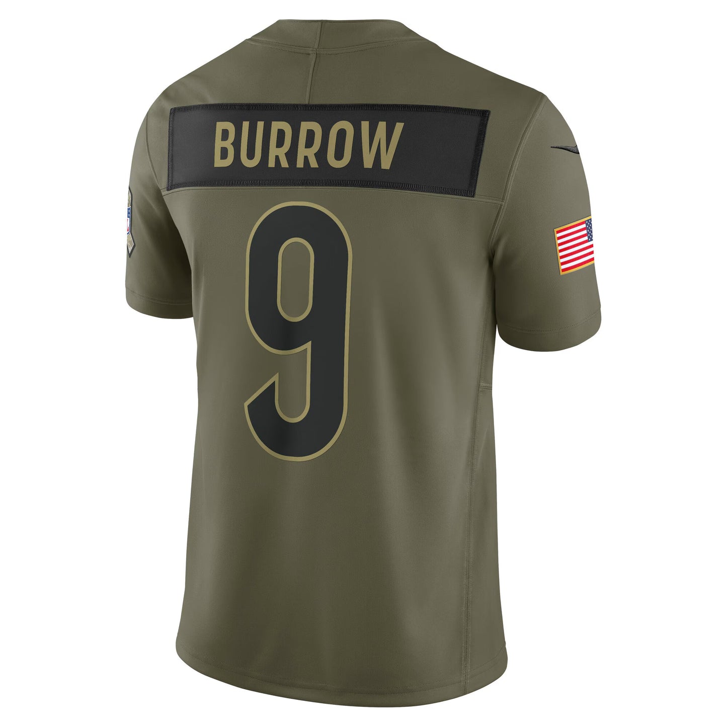 Cincinnati Bengals Joe Burrow Olive 2025 Salute to Service Limited Jersey