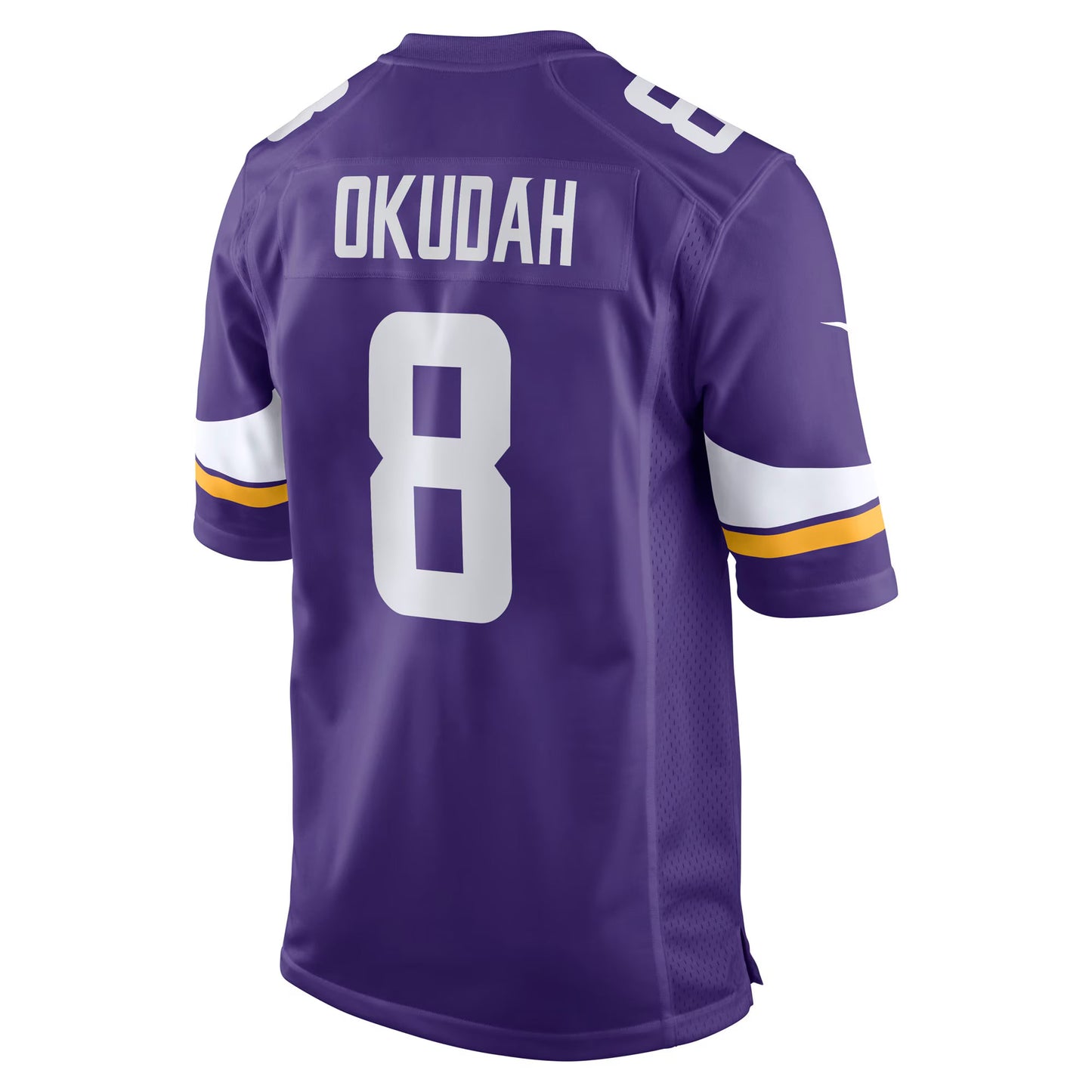 Minnesota Vikings Jeff Okudah Purple Team Game Jersey