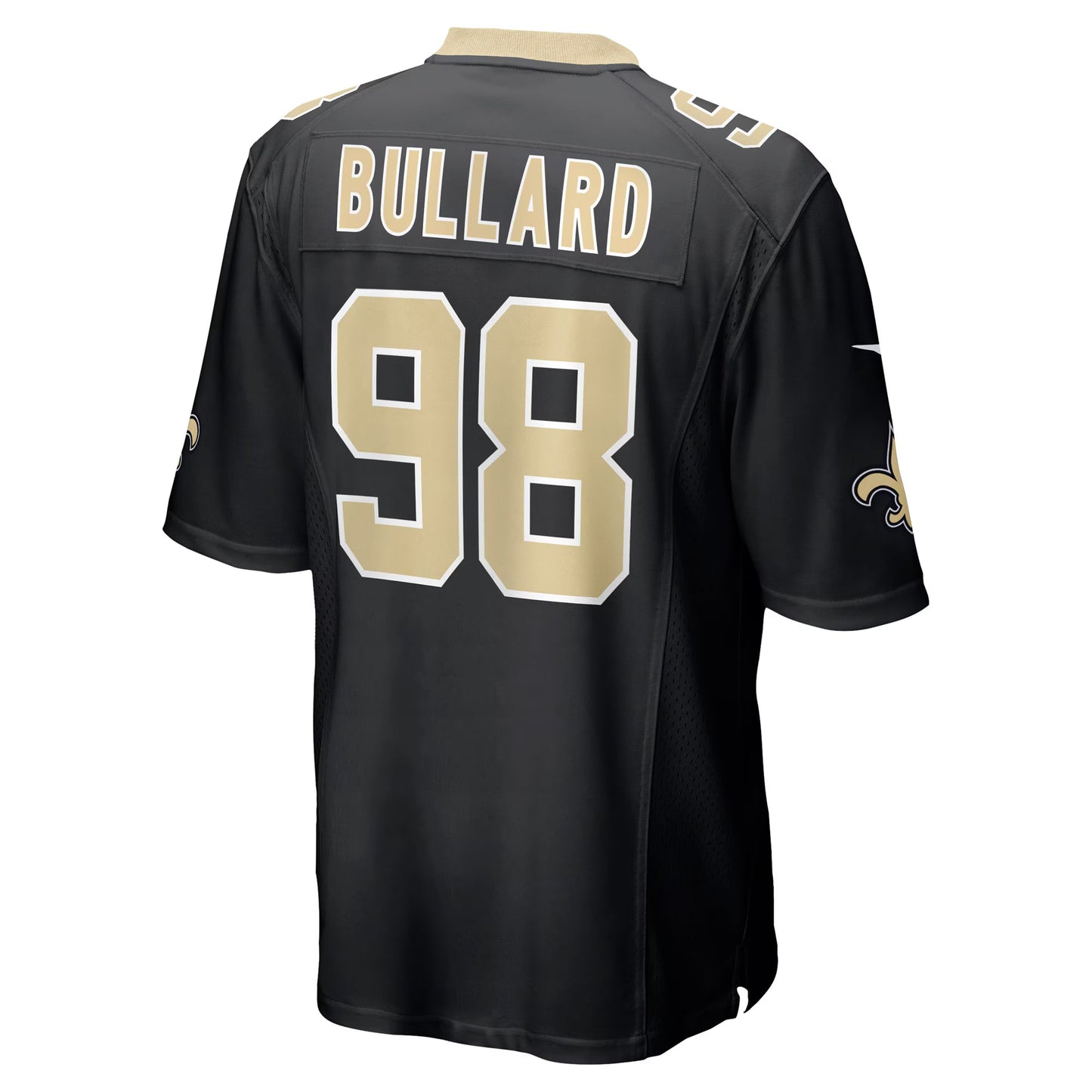 New Orleans Saints Jonathan Bullard Black Team Game Jersey