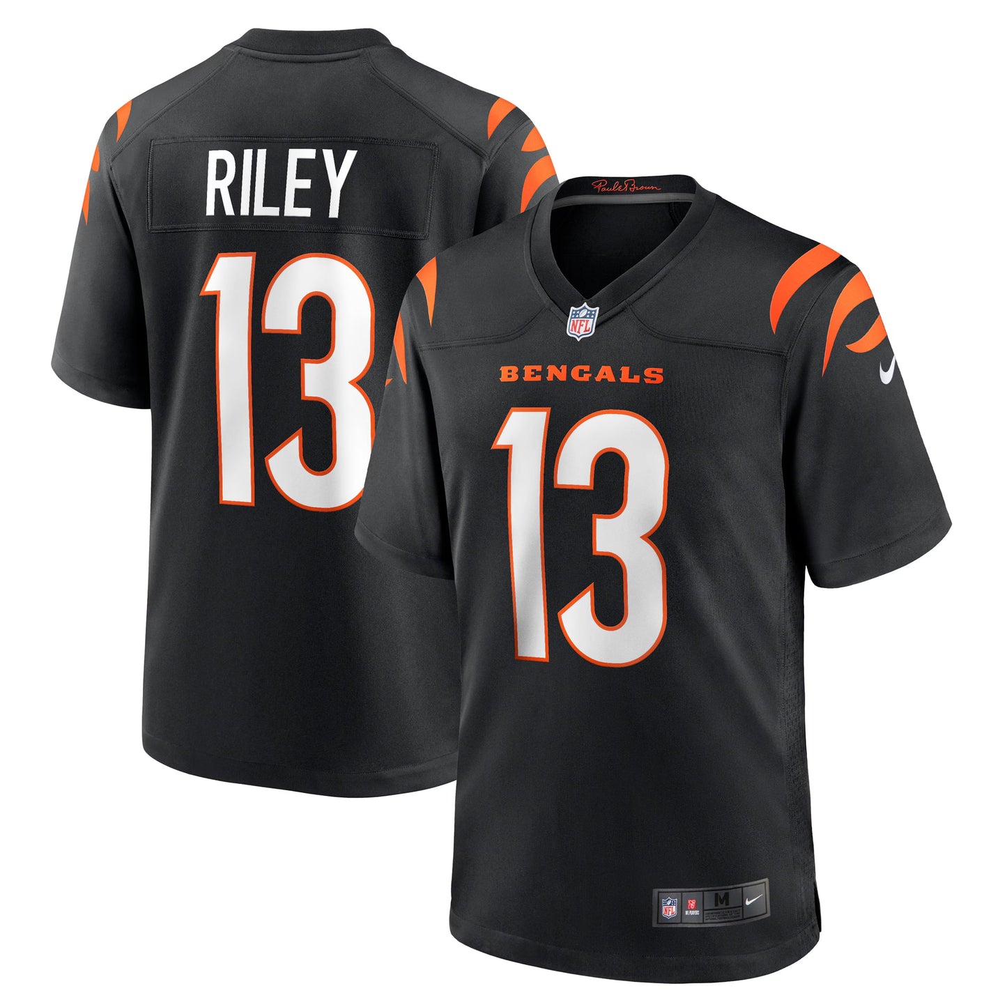 Cincinnati Bengals Ken Riley Black Retired Player Game Jersey