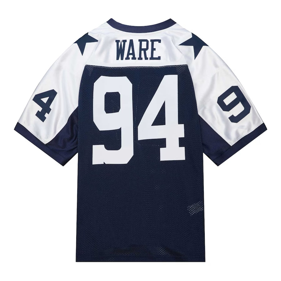 D.Cowboys #94 DeMarcus Ware Navy 2011 Authentic Throwback Retired Player American Football Jerseys