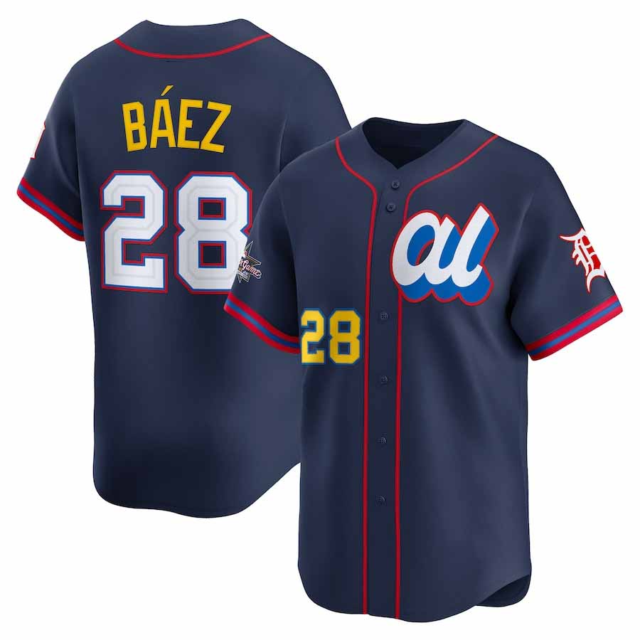 Detroit Tigers #28 Javier Bez American League 2025 All-Star Edition Limited Player Jersey - Navy Baseball Jersey