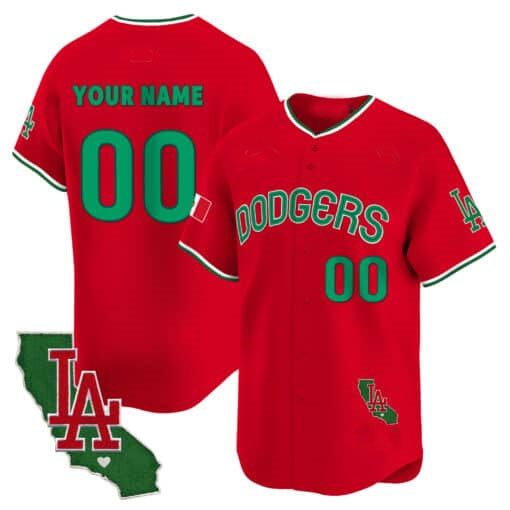 Custom Los Angeles Dodgers Mexico California Patch Vapor Premier Limited V3 All Stitched Baseball Jersey