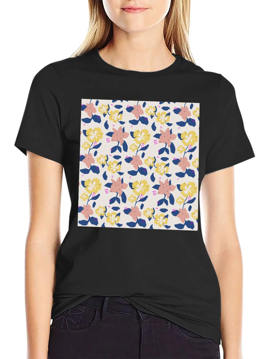 Floral Pattern Tee - Stylish Comfort