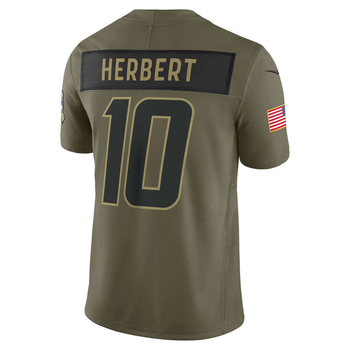 Los Angeles Chargers Justin Herbert Olive 2025 Salute to Service Limited Jersey