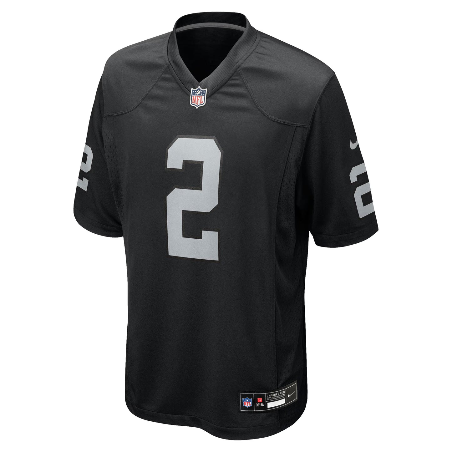 Las Vegas Raiders Ashton Jeanty Black 2025 NFL Draft First Round Pick Game Jersey