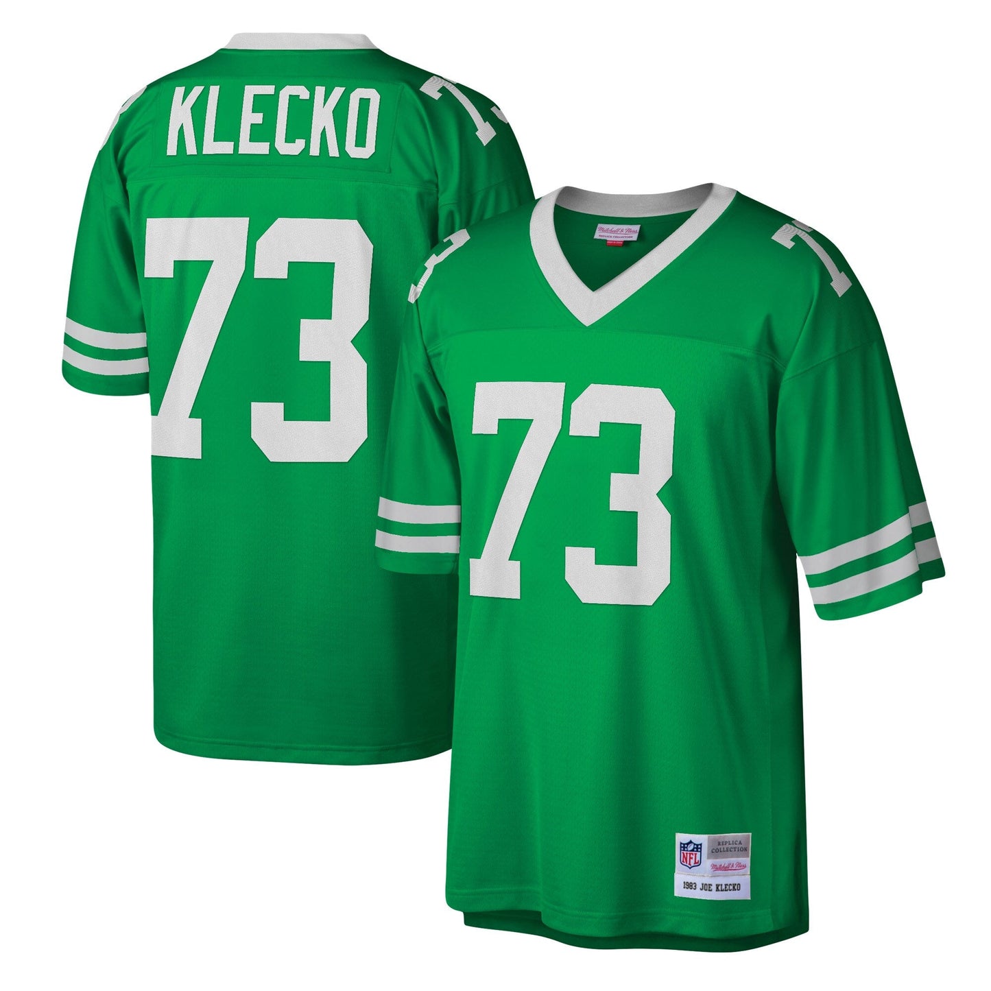 New York Jets Joe Klecko Mitchell & Ness Kelly Green Legacy Replica Jersey