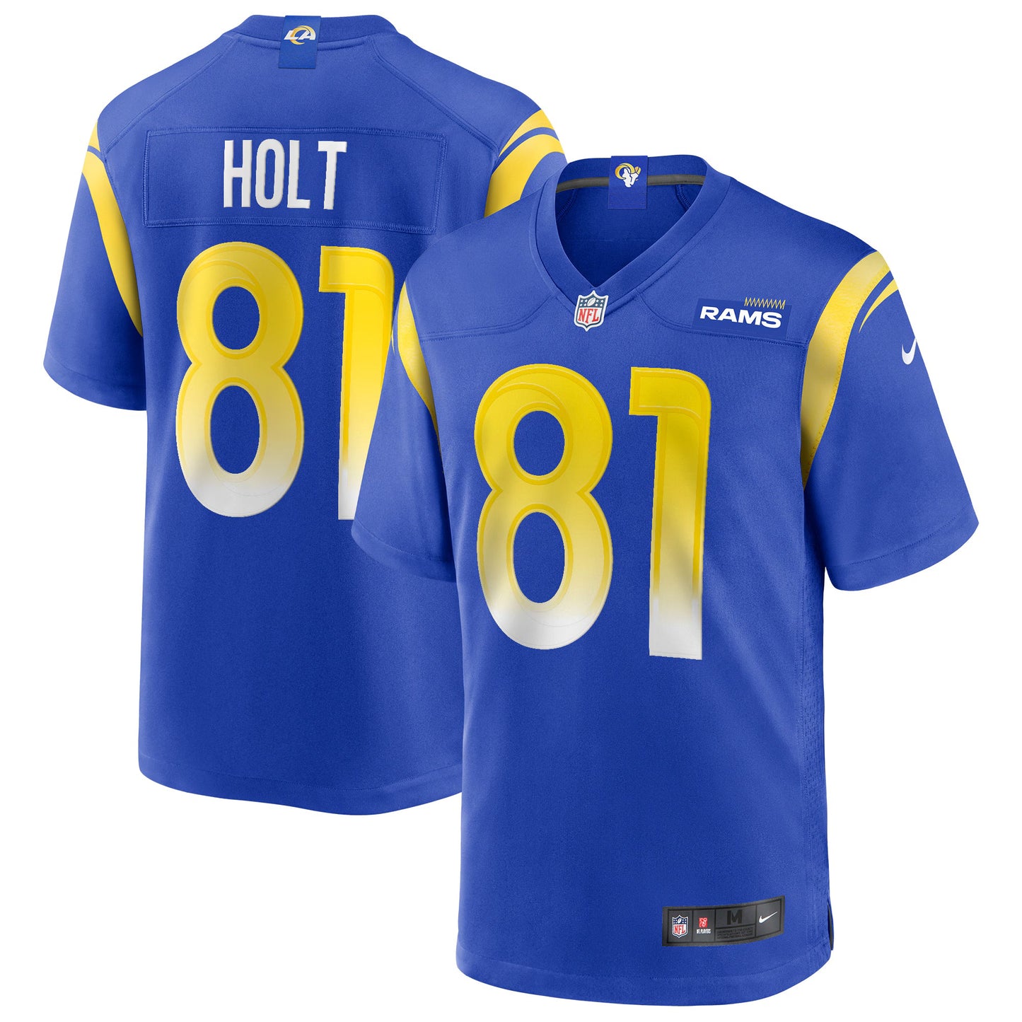 Los Angeles Rams Torry Holt Royal Game Retired Player Jersey