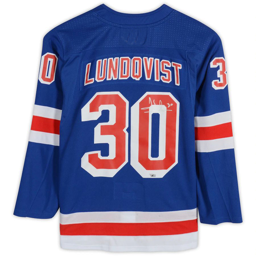 NY.Rangers #30 Henrik Lundqvist   Jersey Blue Stitched American Hockey Jerseys