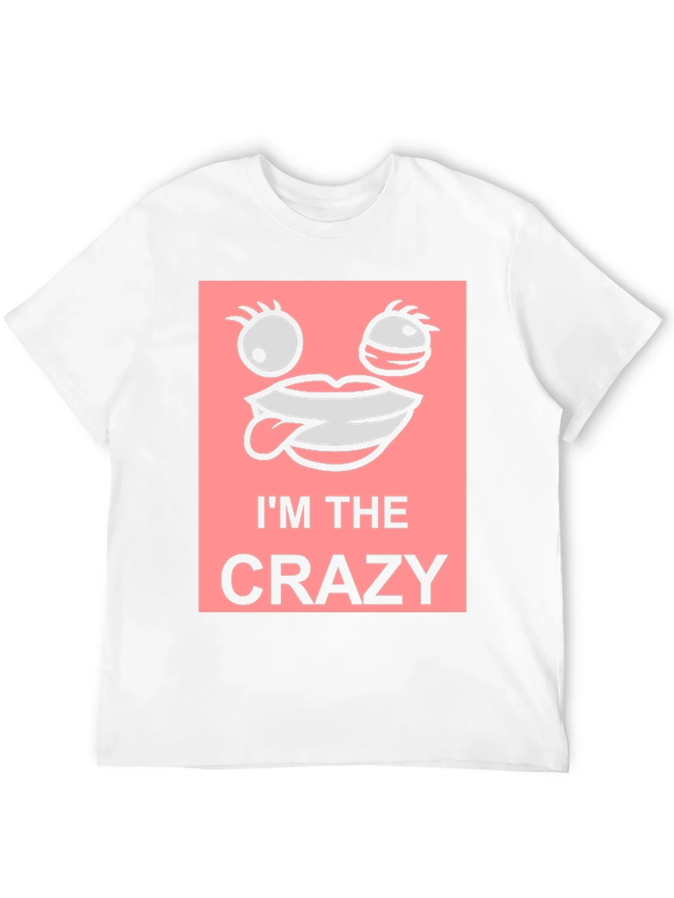 Im The Crazy Graphic Tee - Black Cotton T-Shirt