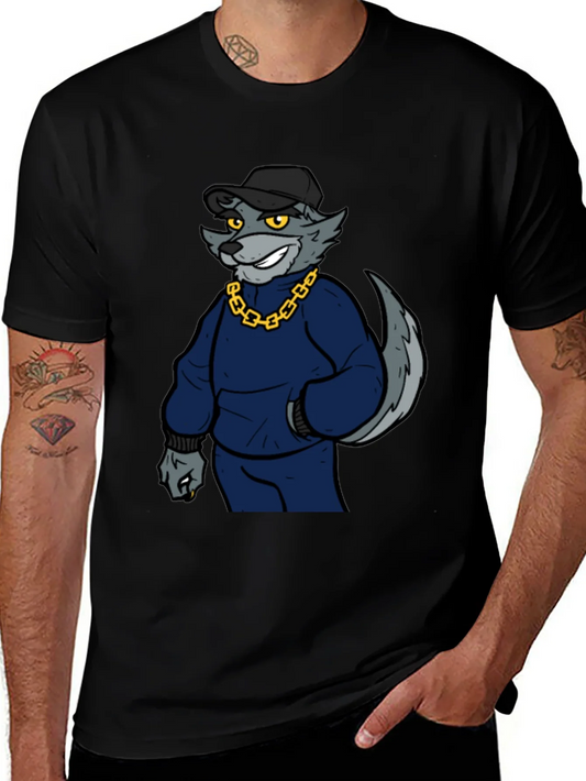 Cool Wolf Graphic Print Tee