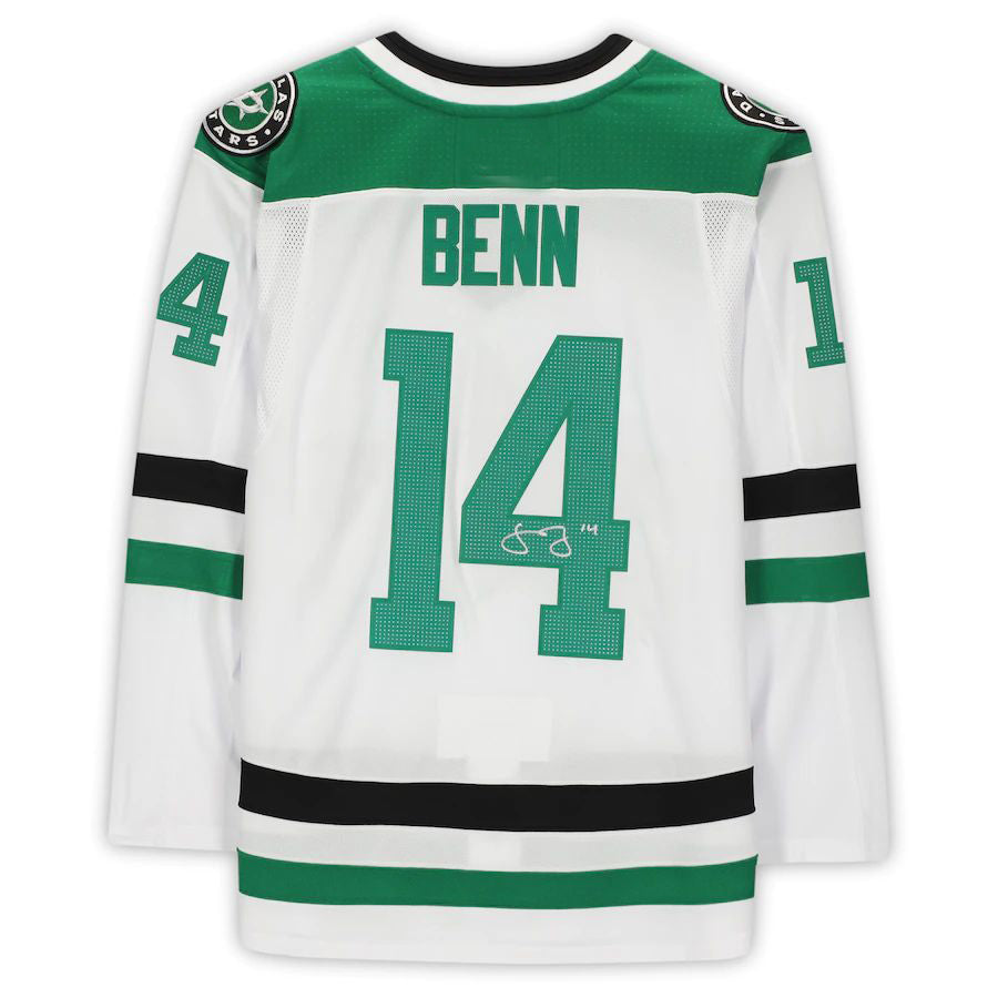 D.Stars #14 Jamie Benn   Jersey White Stitched American Hockey Jerseys
