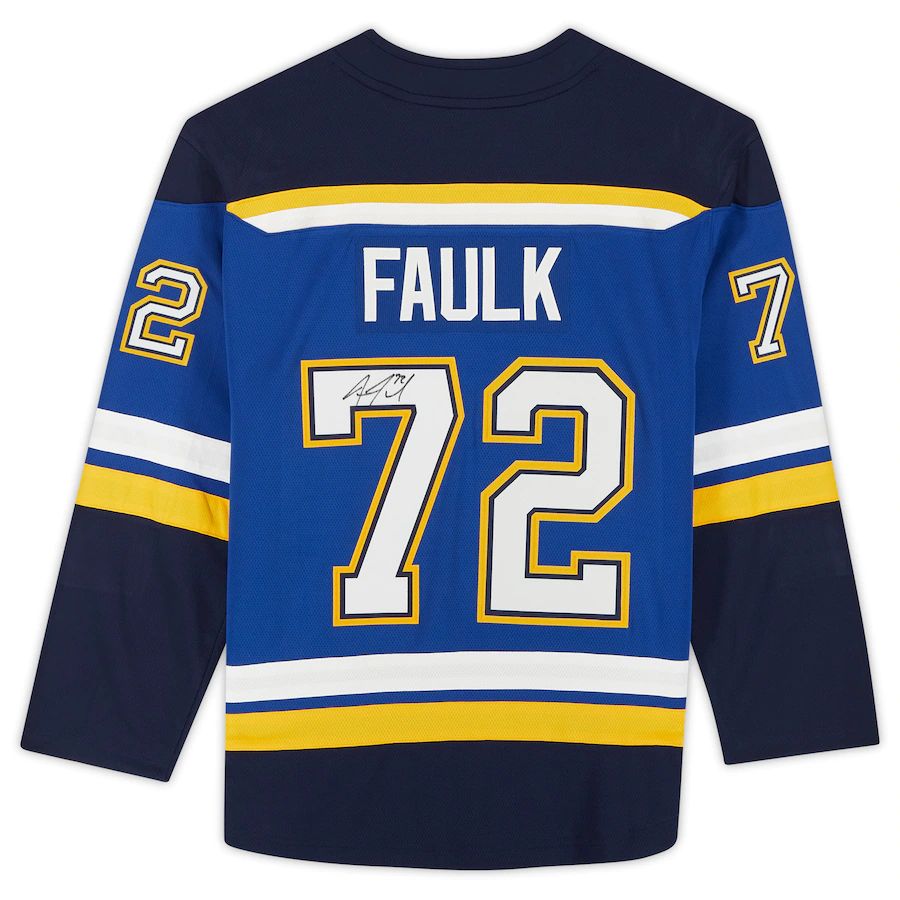 St.L.Blues #72 Justin Faulk   Breakaway Jersey Blue Stitched American Hockey Jerseys