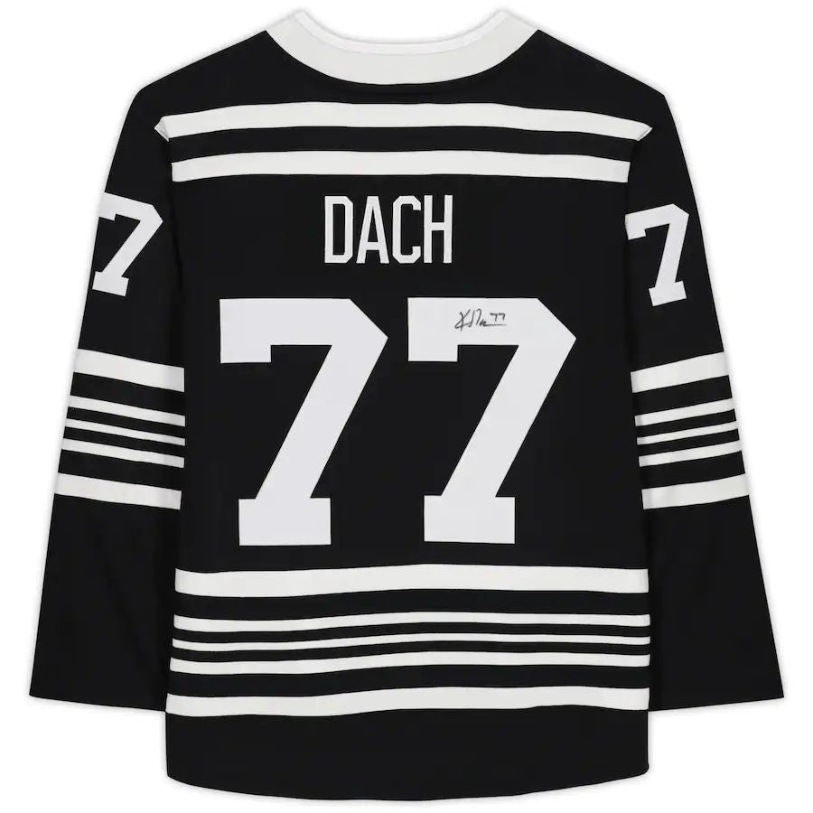 C.Blackhawks #77 Kirby Dach   Alternate Breakaway Jersey Black Stitched American Hockey Jerseys