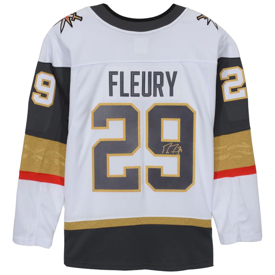 V.Golden Knights #29 Marc-Andre Fleury   Breakaway Jersey White Stitched American Hockey Jerseys