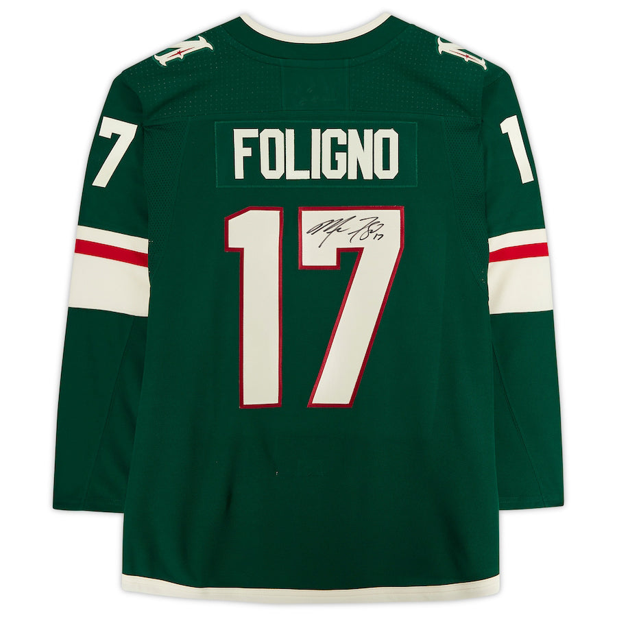 M.Wild #17 Marcus Foligno   Jersey Green Stitched American Hockey Jerseys