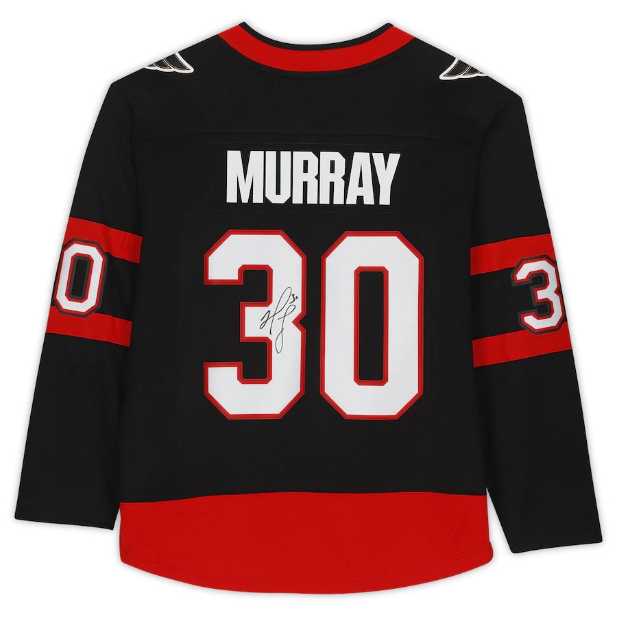 O.Senators #30 Matt Murray   Breakaway Jersey Black Stitched American Hockey Jerseys