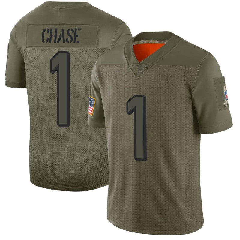 Men's #1 Ja'Marr Chase C.Bengal Limited Stitched Jerseys Football