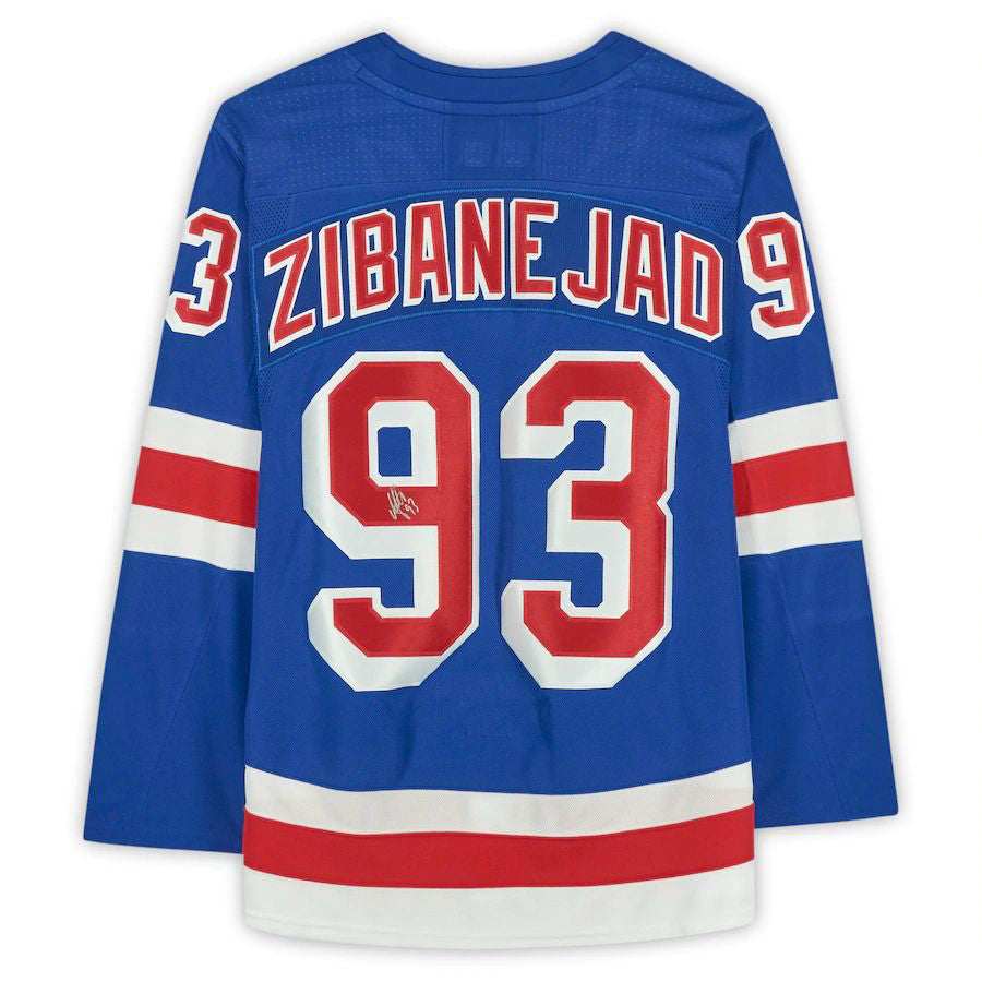 NY.Rangers #93 Mika Zibanejad   Blue Stitched American Hockey Jerseys