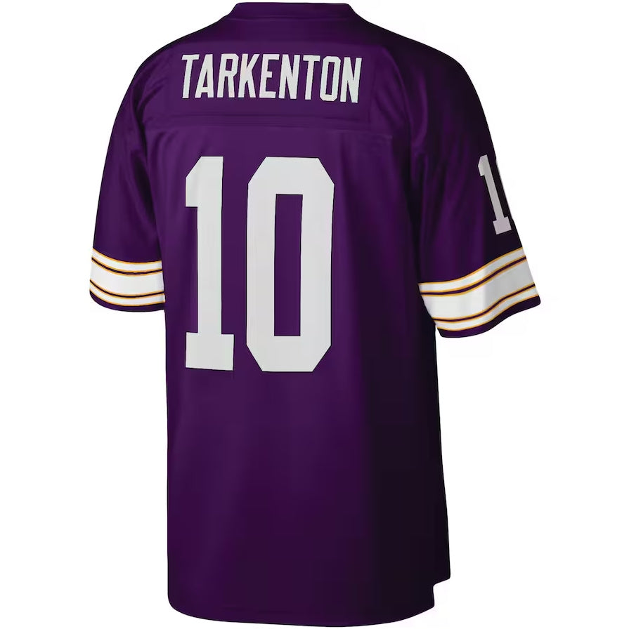 MN.Vikings #10 Fran Tarkenton Legacy Replica Jersey - Purple Stitched American Football Jerseys