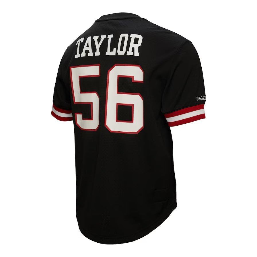 NY.Giants #56 Lawrence Taylor Black Retired Player Name & Number Mesh Top American Football Jerseys