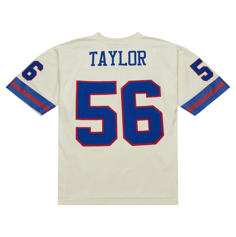 NY.Giants #56 Lawrence Taylor Chainstitch Legacy Jersey - Cream Stitched American Football Jerseys