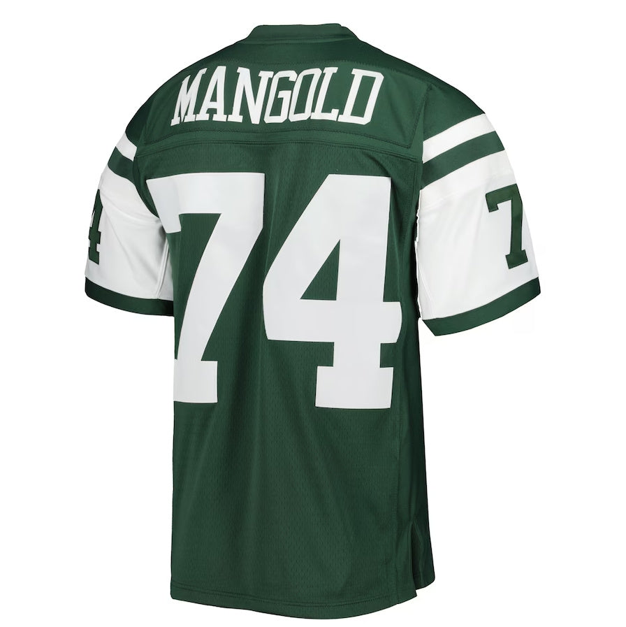 New York Jets #74 Nick Mangold Legacy Replica Jersey - Green American Football Jerseys