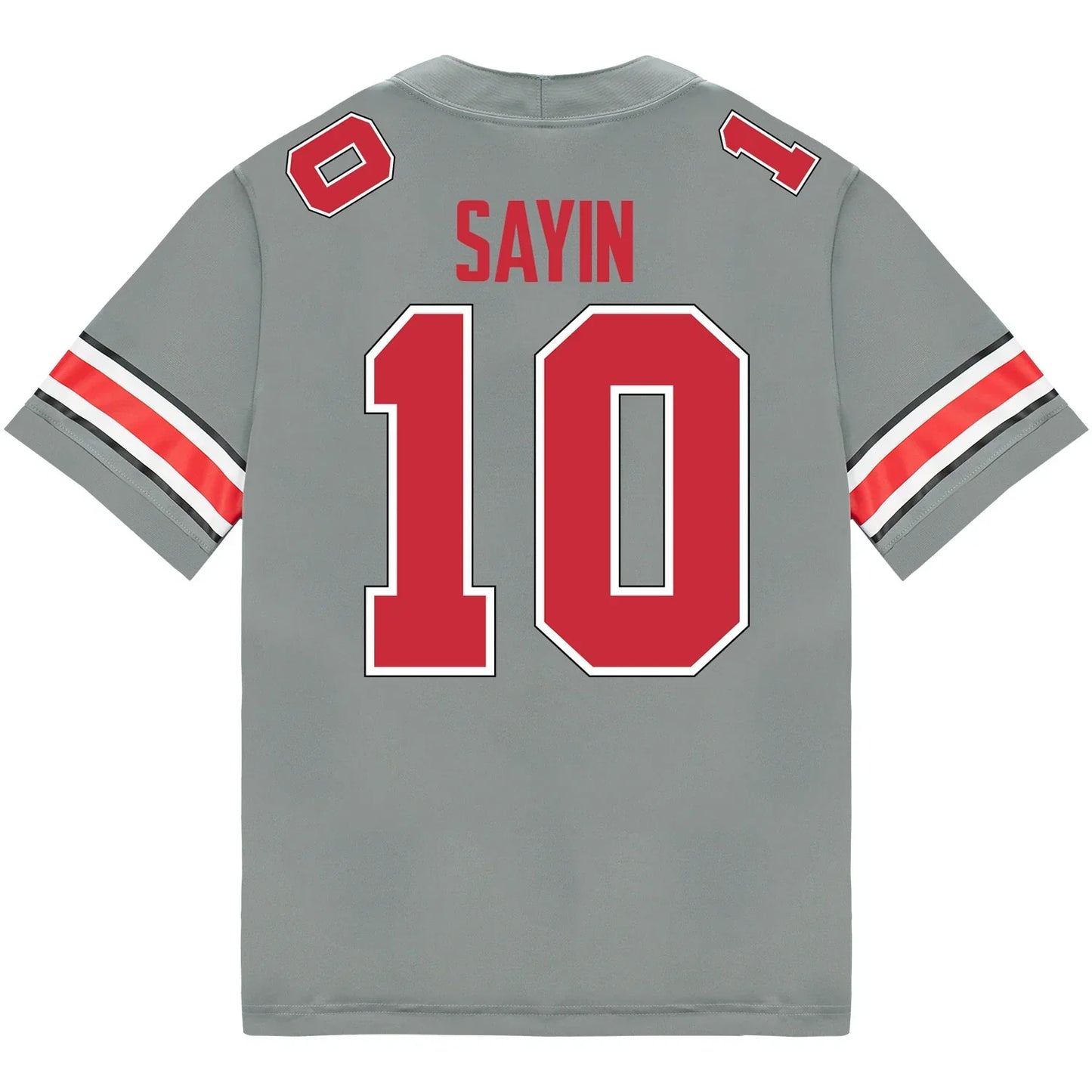 Julian Sayin Ohio State Buckeyes Jersey – Grey