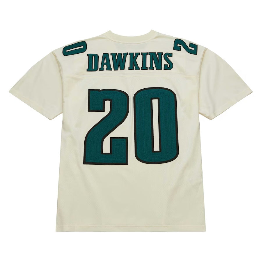 P.Eagles #20 Brian Dawkins Chainstitch Legacy Jersey - Cream Stitched American Football Jerseys