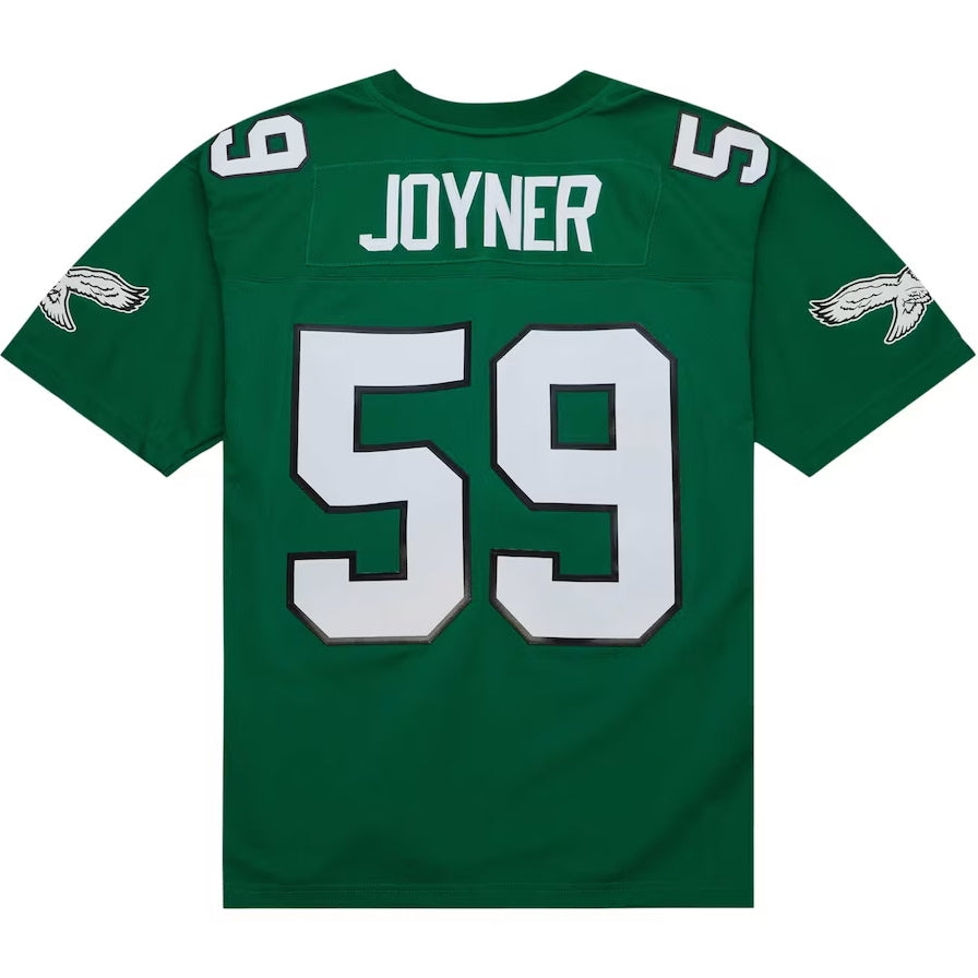 P.Eagles #59 Seth Joyner Legacy Replica Jersey - Kelly Green Stitched American Football Jerseys
