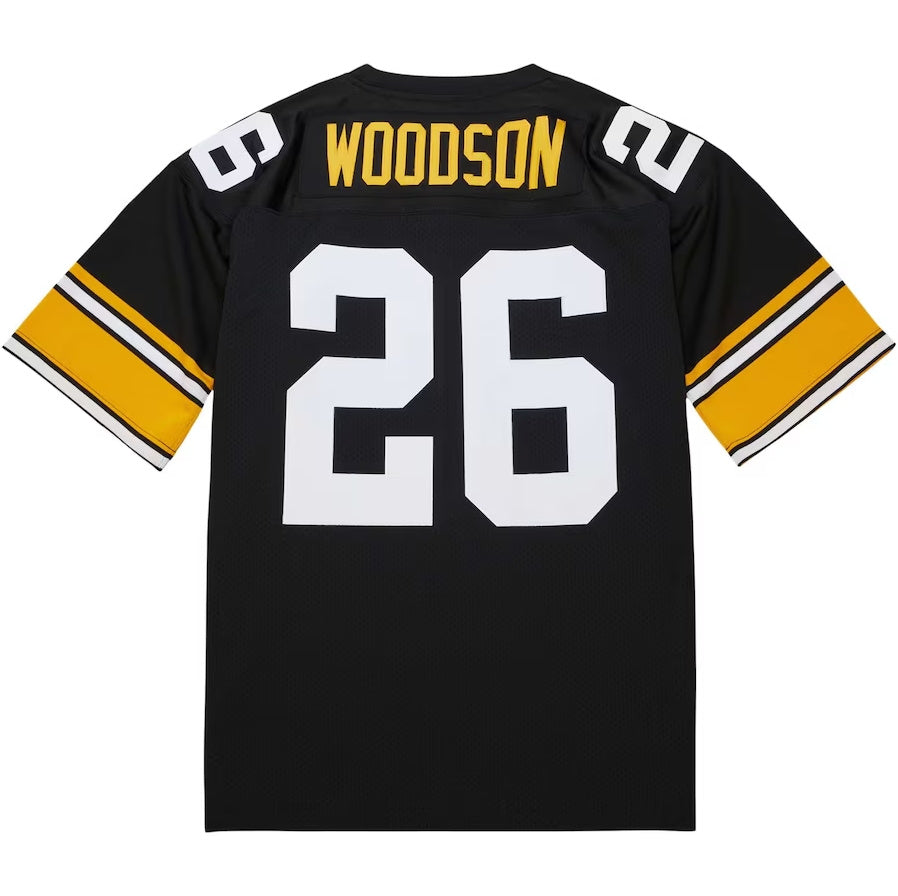 P.Steelers #26 Rod Woodson 1988 Authentic Throwback Retired Player Jersey - Black Stitched American Football Jerseys