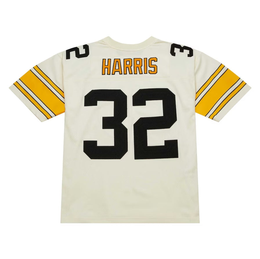 P.Steelers #32 Franco Harris Chainstitch Legacy Jersey - Cream Stitched American Football Jerseys