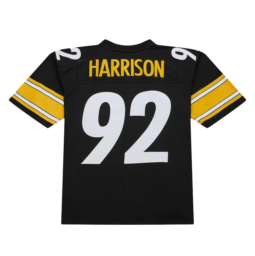 P.Steelers #92 James Harrison Black Legacy Replica American Football Jerseys