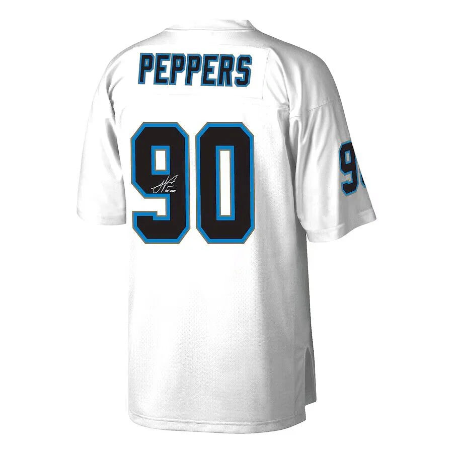C.Panthers #90 Julius Peppers Mitchell & Ness 2024 Hall of Fame Fashion JerseyWhite Stitched American Football Jerseys