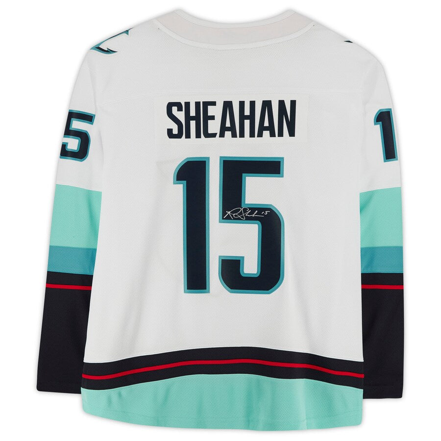 S.Kraken #15 Riley Sheahan   Breakaway Jersey with Inaugural Season Jersey Patch Stitched American Hockey Jerseys
