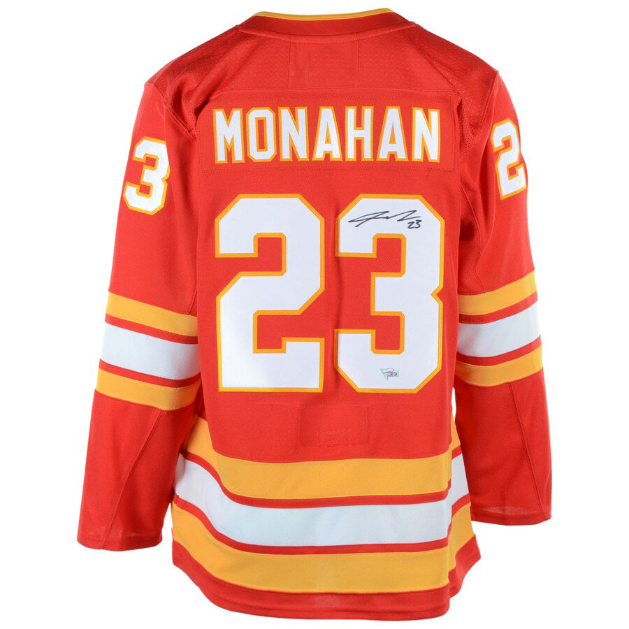 C.Flames #23 Sean Monahan   Alternate Jersey Red Stitched American Hockey Jerseys