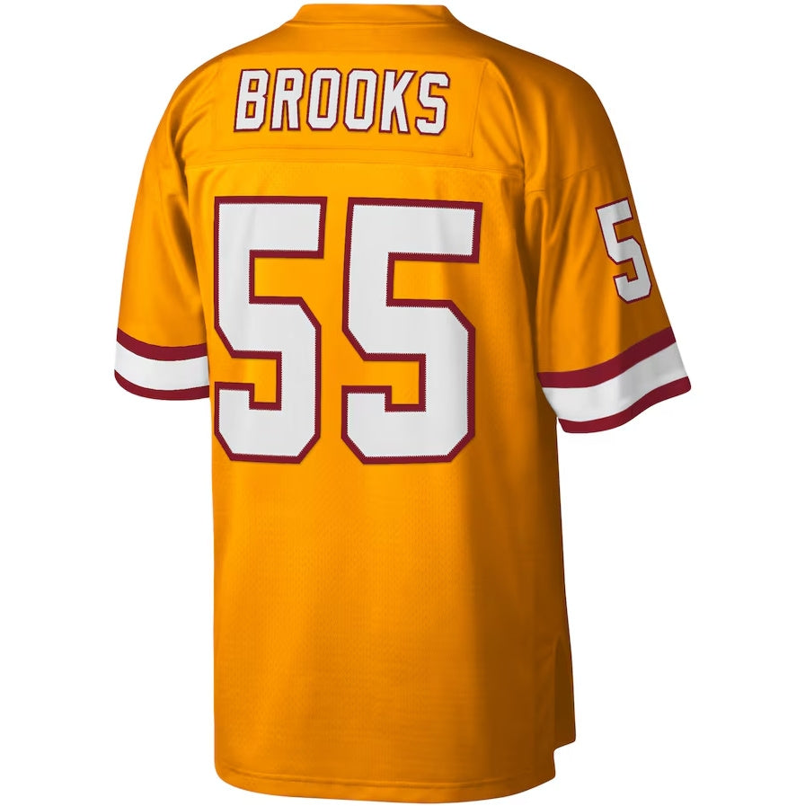 TB.Buccaneers #55 Derrick Brooks Legacy Replica Jersey - Orange Stitched American Football Jerseys