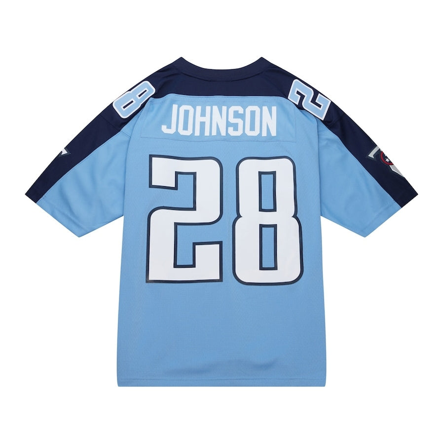 T.Titans #28 Chris Johnson Legacy Replica Jersey - Light Blue Stitched American Football Jerseys
