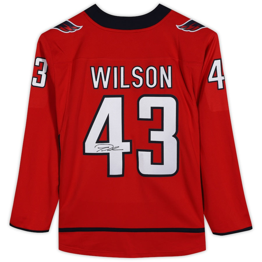 W.Capitals #43 Tom Wilson   Breakaway Jersey Red Stitched American Hockey Jerseys