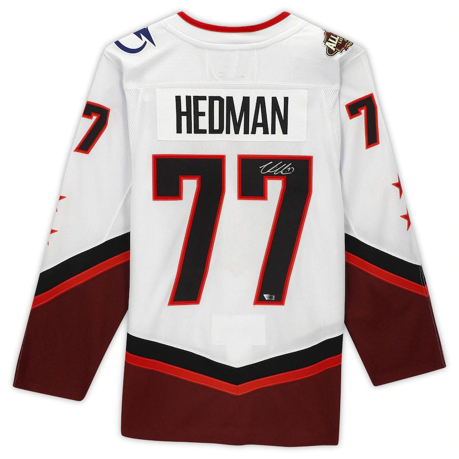 TB.Lightning #77 Victor Hedman   2022 All-Star Game White Stitched American Hockey Jerseys
