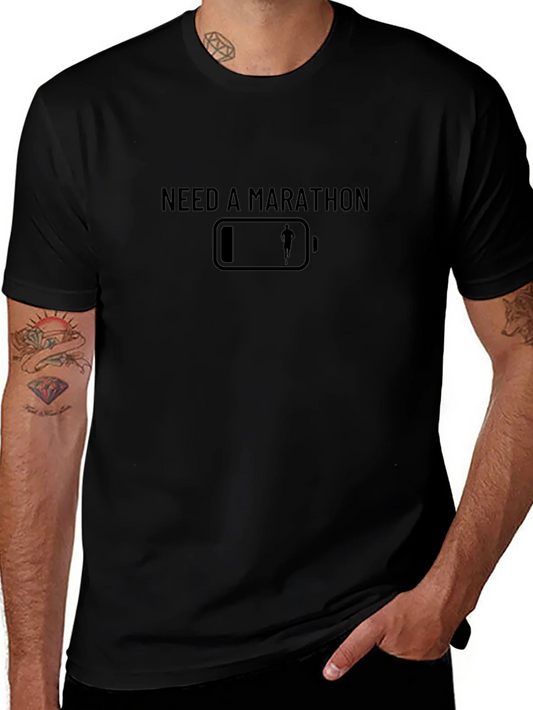 Need a Marathon T-Shirt - Low Battery Running Design