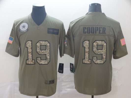Men's Dallas Cowboys Amari Cooper #19 Brown Alternate Game Jersey1
