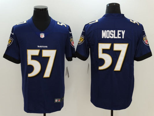 Men's Baltimore Ravens C.J. Mosley #57 Purple Game Player Jersey1