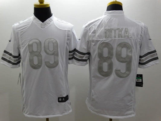 Men's Chicago Bears Mike Ditka #89 White Game Jersey1