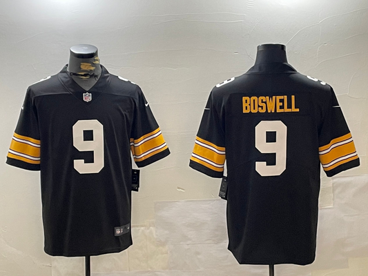 Men's Pittsburgh Steelers Chris Boswell #9 Black Alternate Game jersey