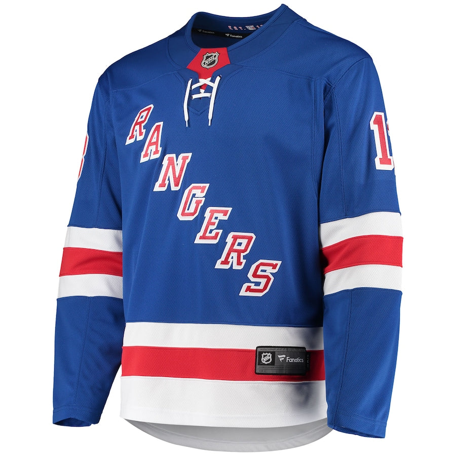Alexis Lafrenire New York Rangers   Premier Breakaway  Jersey - Blue