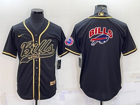 Men's Buffalo Bills Black Game Jersey1